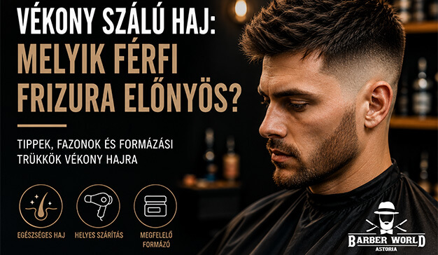vékonyszálú hajú férfiaknak tippek
